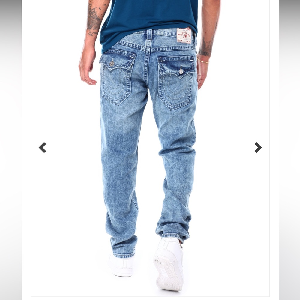 🔥LAST PAIR🔥💙TRUE RELIGION Rocco Sn Flap Relaxed Skinny Jean